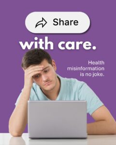 Health misinformation is no joke